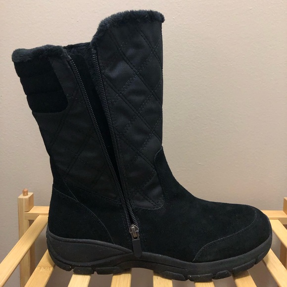 Lands’ End Women’s Insulated All Weather Winter Snow Boots, Black, Size 9 - Picture 7 of 13